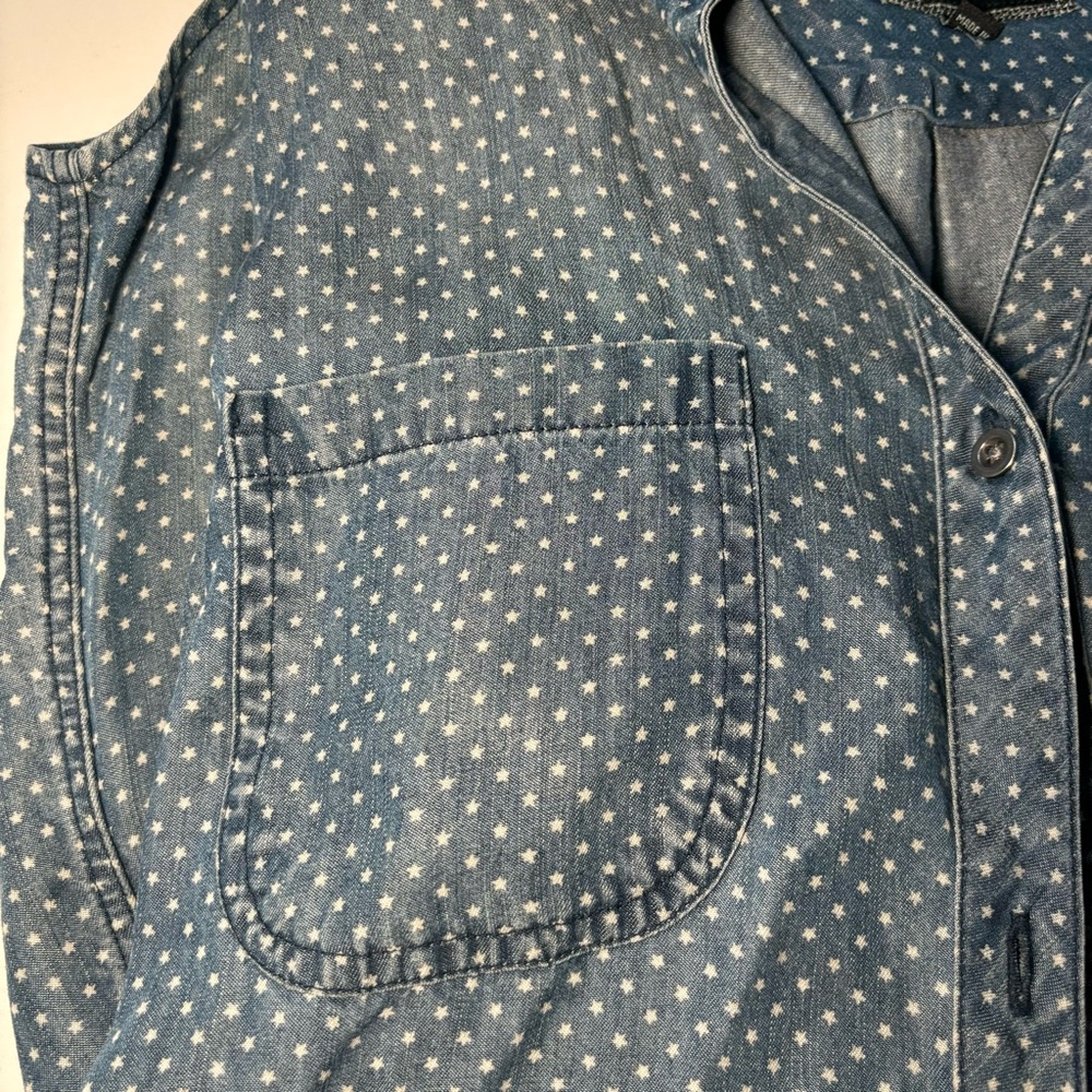 Rails Blue Button Down With Star Details - image 2